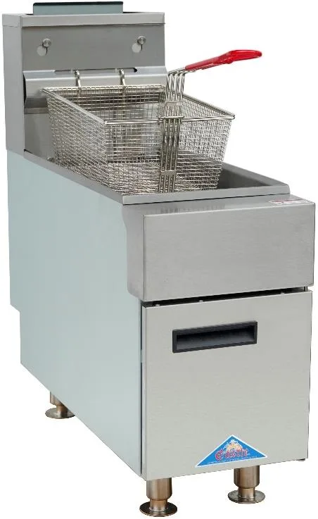 Comstock-Castle CCGTF-25-N 11" Countertop Full Pot Natural Gas Fryer w/ 25 Lbs, 44.000 BTU