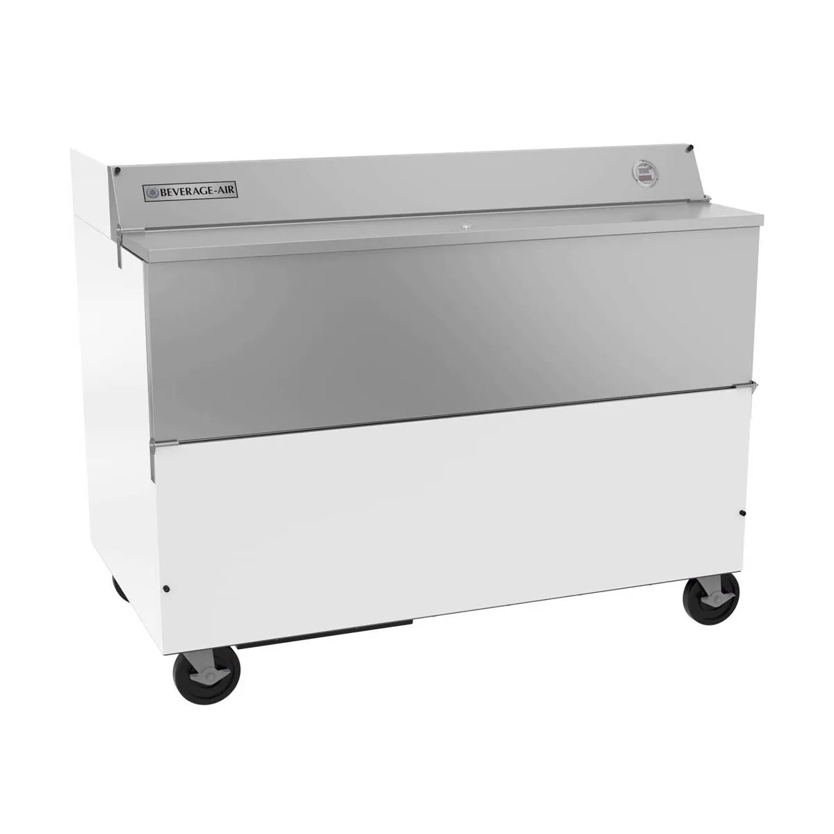 Beverage Air SMF58HC-1-W-02 58" Single Sided Milk Cooler, Forced Air, 16 Crates Capacity