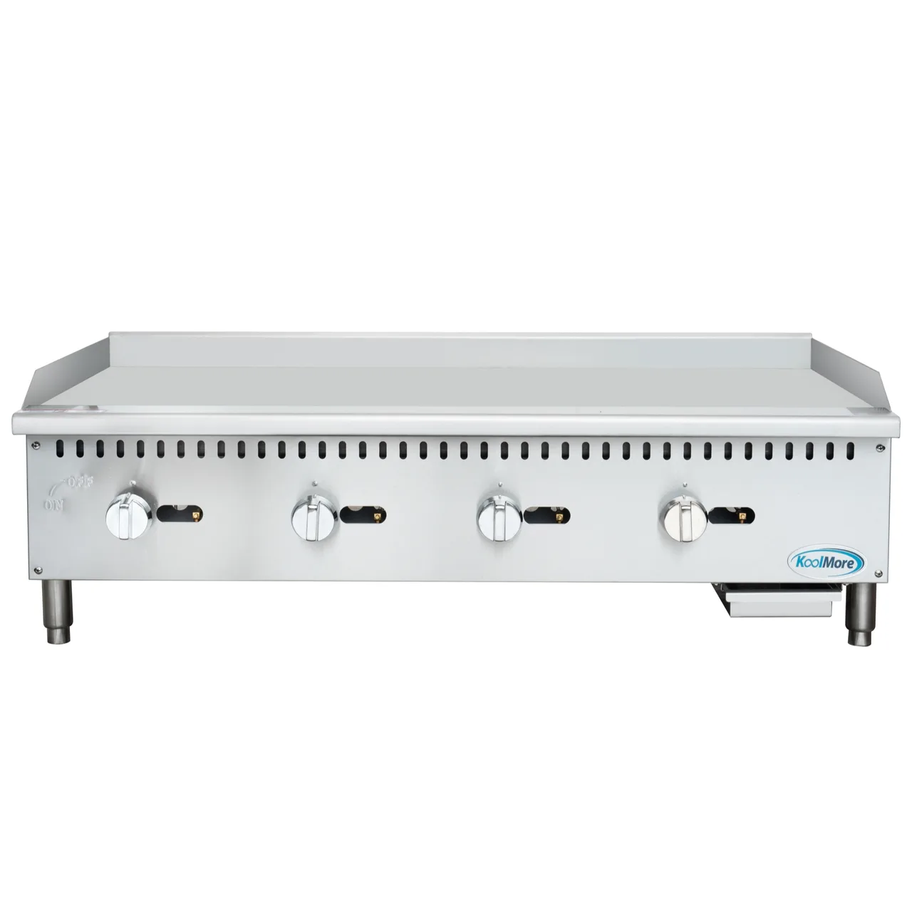 Koolmore KM-GG4-48M 48" Countertop Gas Griddle, Manual Controls, 120.000 BTU