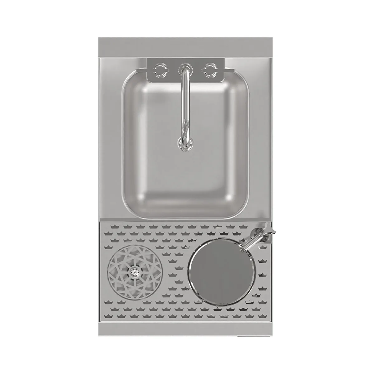 Krowne KR24-MS14 14" Underbar Sink Units, 1 Compartment without Drainboard