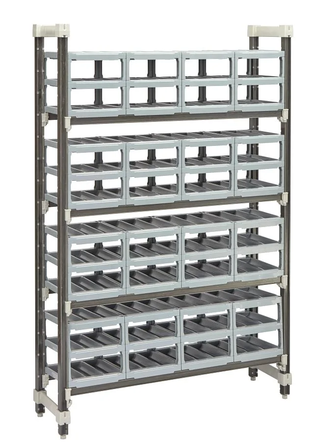 Cambro EXUWR144872480 Camshelving® Elements Xtra 144-Bottle Polymer Wine Shelving Unit