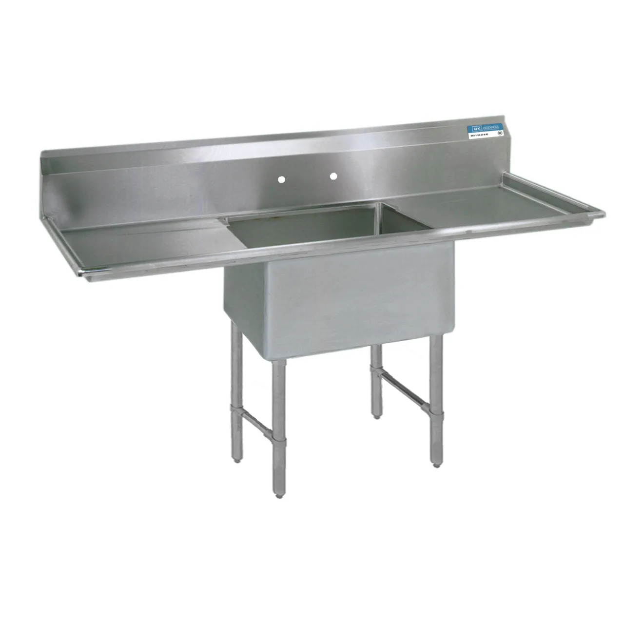 BK Resources BKS-1-1824-14-24TS One Compartment Sink, 66"W X 29-13/16"D X 43-3/4"H