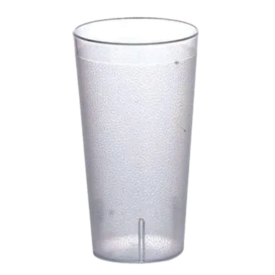 Omcan USA 80340 Pebbled Tumbler, 12 Oz Clear Textured Plastic, BPA‑Free Beverageware