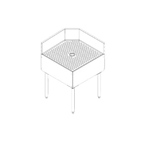 Perlick TSF90TC Tsf Series Underbar Corner Angle Filler, Inside Full Corner