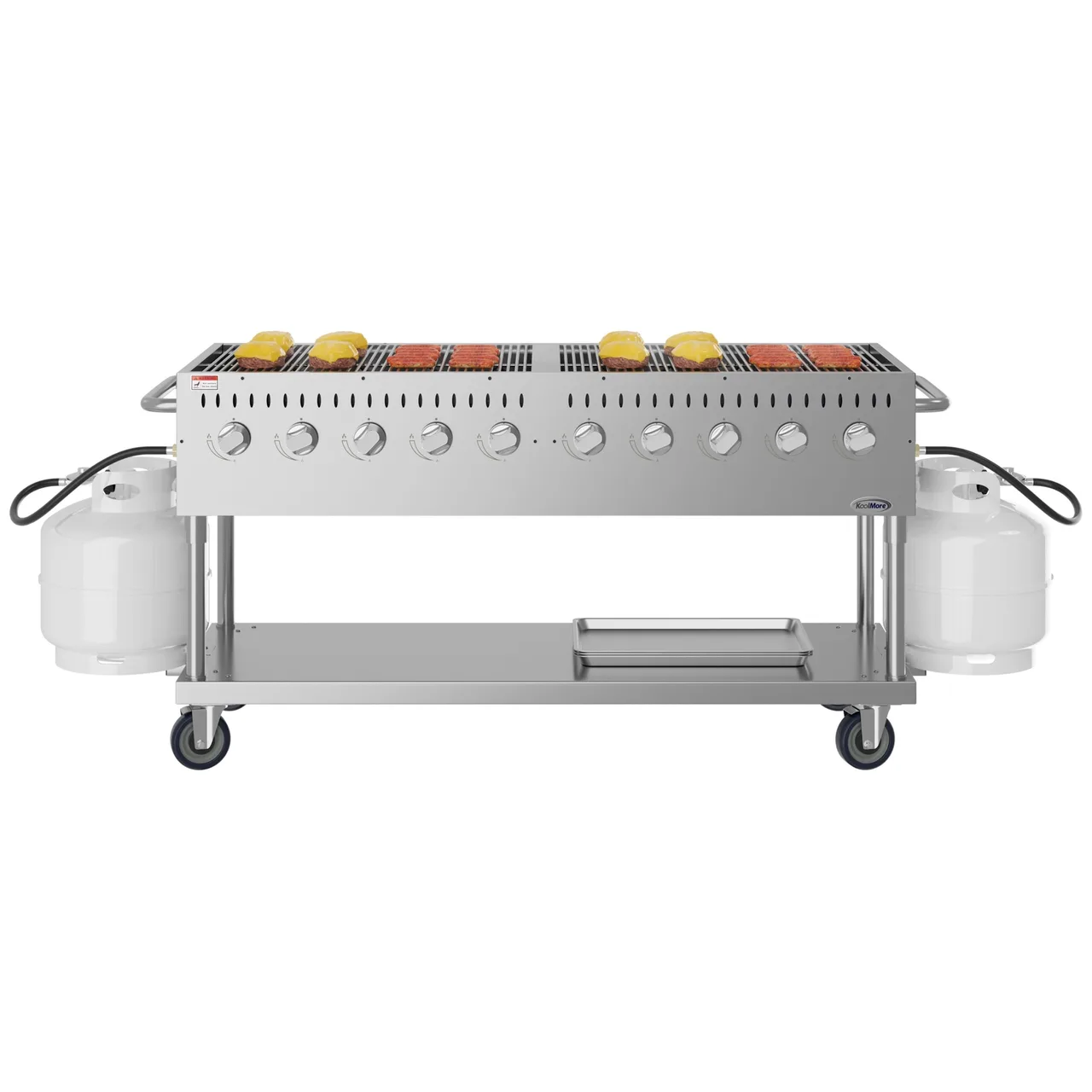 Koolmore KM-CGM-72 72" Outdoor Gas Grill, (10) Burner