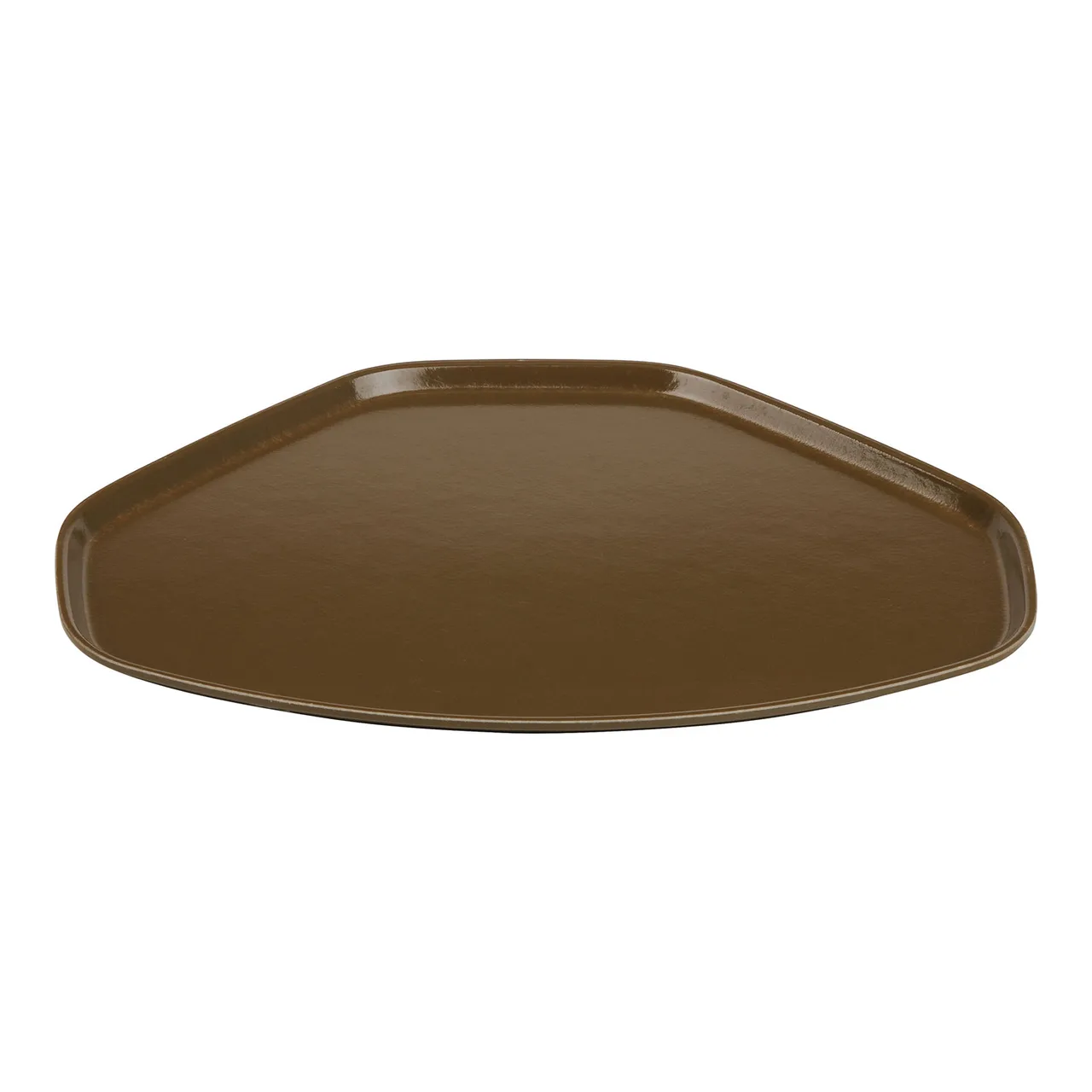Cambro 1520TR513 Trapezoid Tray, 14-9/16" x 19-1/2" Fiberglass, Brown, NSF, Made in USA