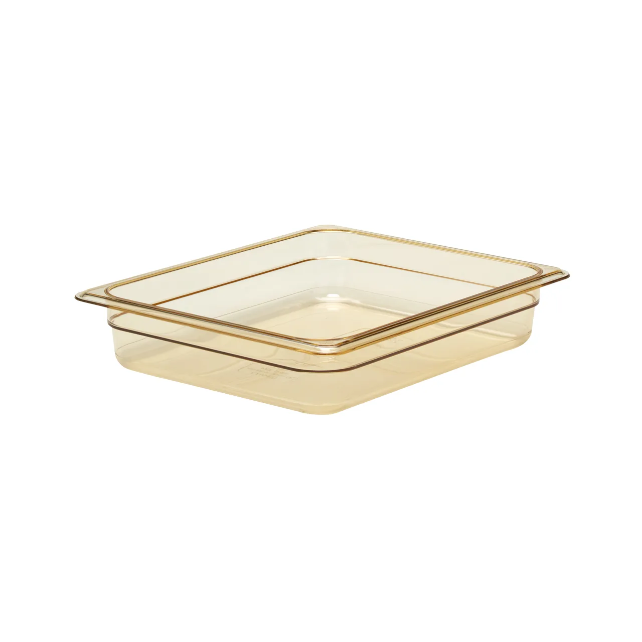 Cambro 22HP150 - H‑Pan Half‑Size Food Pan, 2‑1/2″ Deep, Amber, Non‑Stick, -40°F to 375°F, NSF
