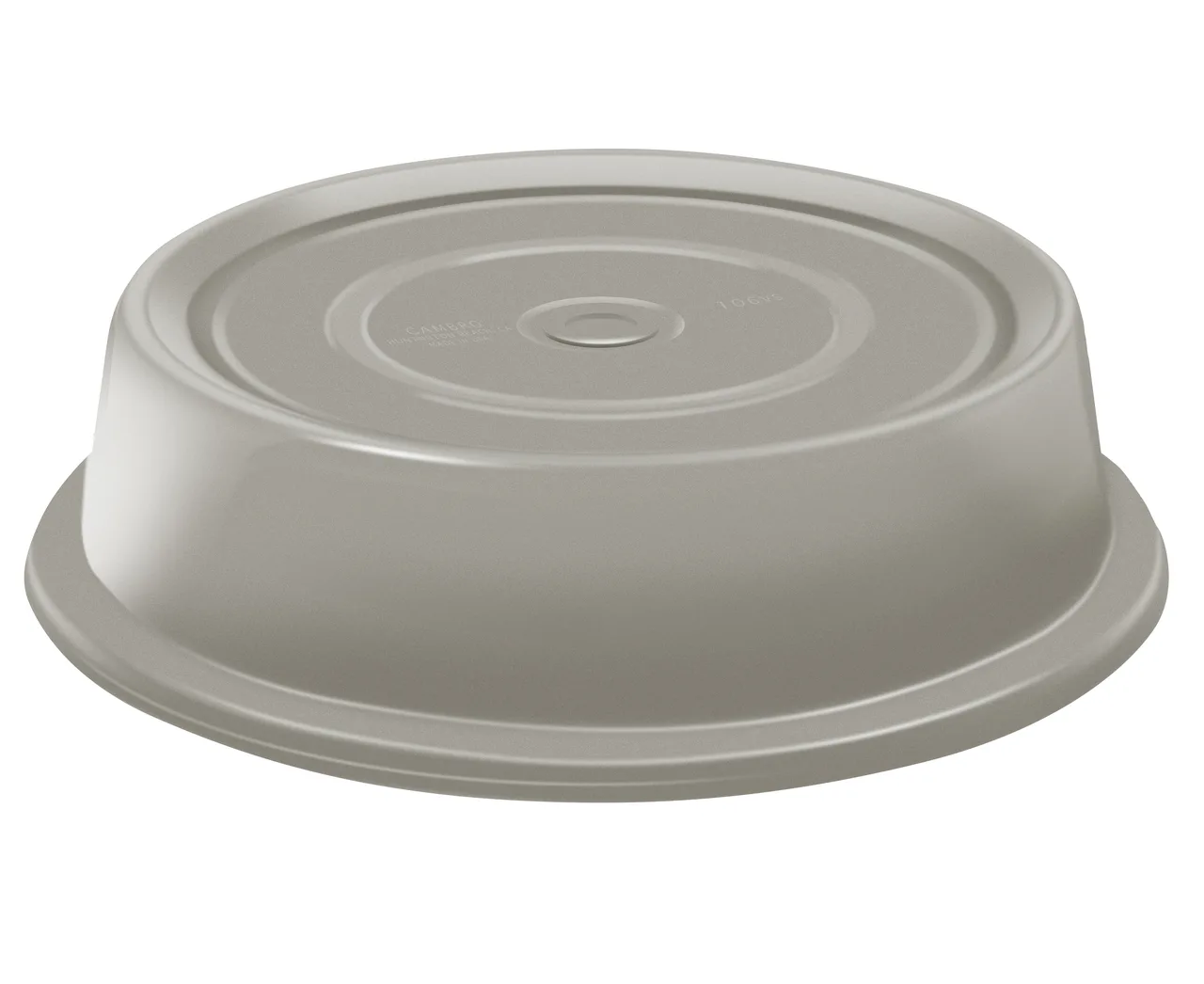 Cambro 913VSNH191 Plate Cover, 9-13/16" Dia x 2-11/16" H, Fiberglass Gray, 300°F, NSF - 144/Case