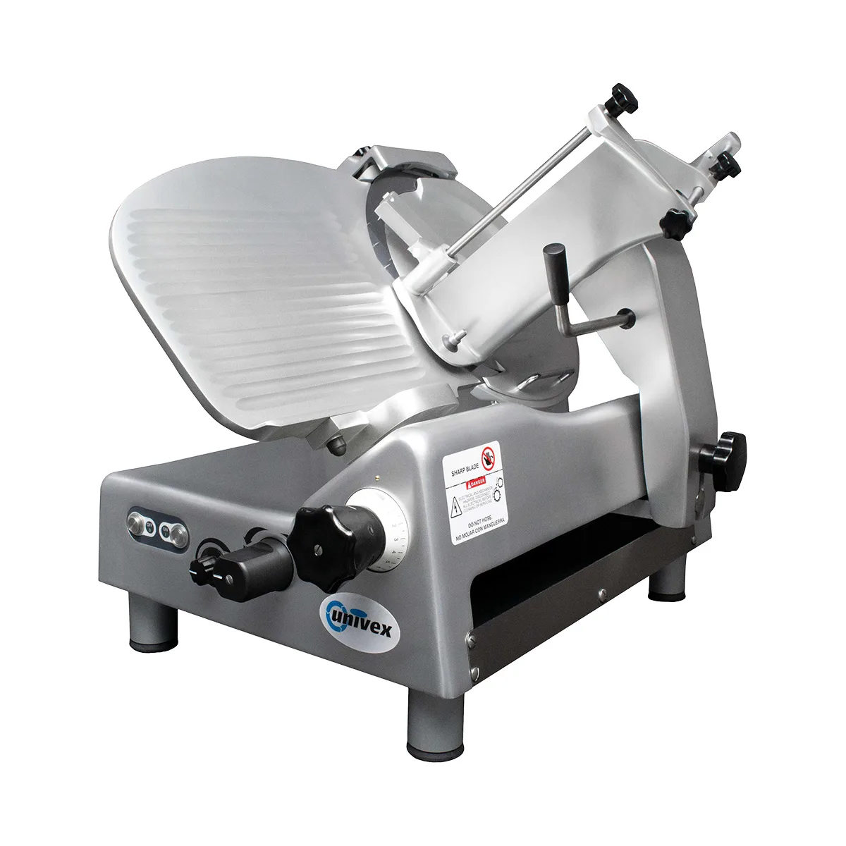 Univex 8713S Meat Slicer – 13” Knife, Semi-Auto Gravity Feed, 0‑0.875” Slice, 1/2 HP, Anodized Aluminum, NSF Certified