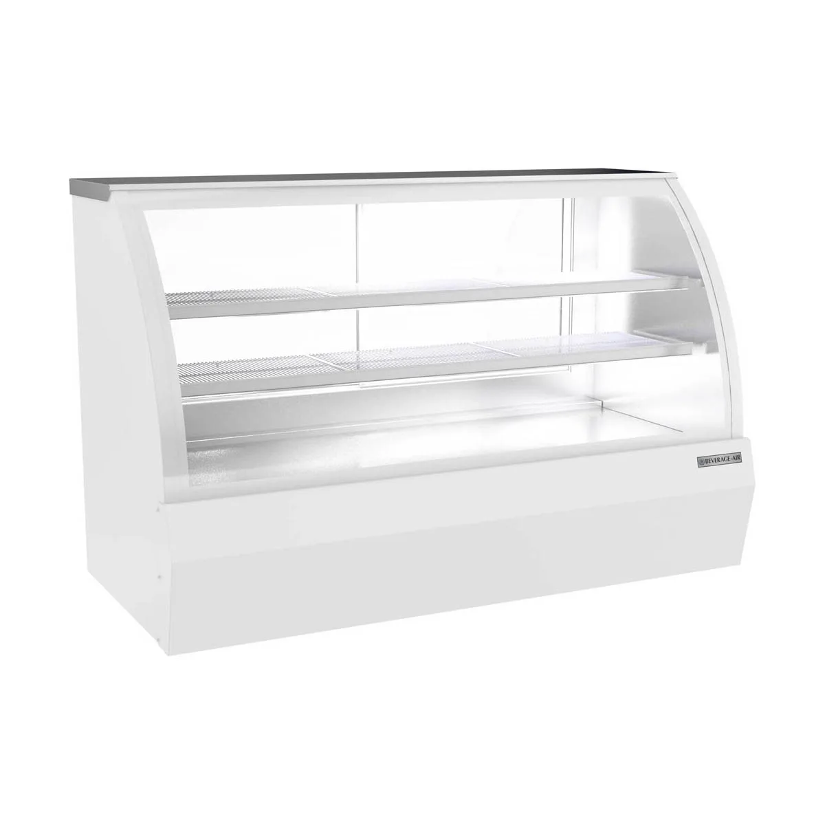 Beverage Air CDR6HC-1-W-D 73 11/16" Curved Glass White Dry Bakery Display Case21 cu. ft.