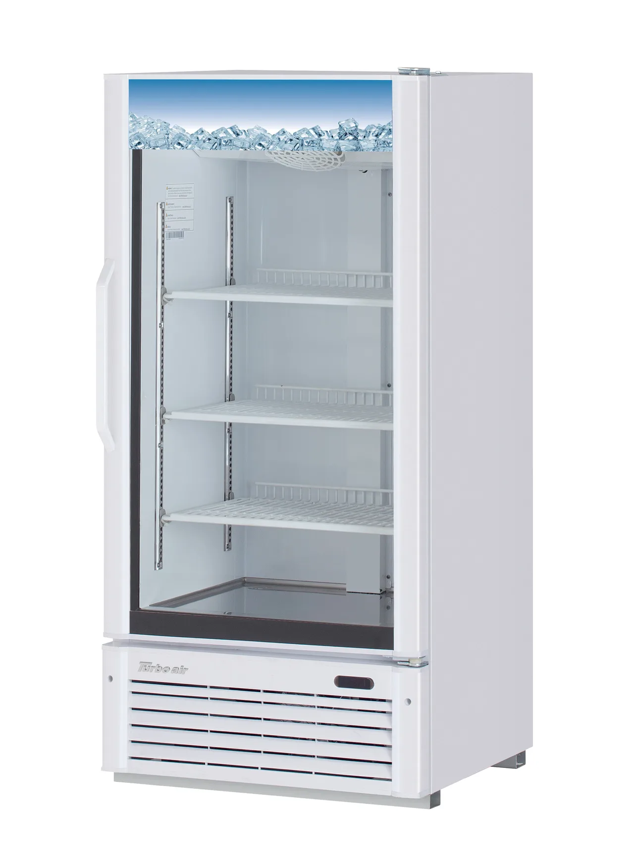 Turbo Air TGM-10W-N6 27" 1-Glass Door Merchandiser Refrigerator, White, 8.93 cu. ft.