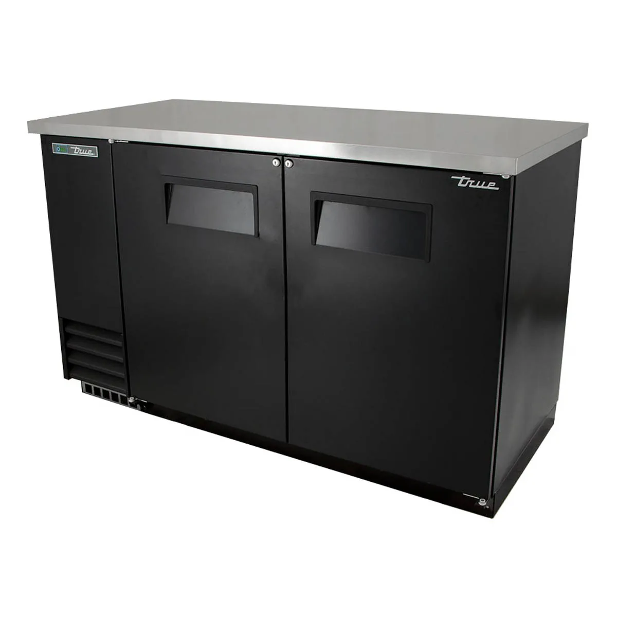True TBB-2-HC 58" Two Solid Swing Door Back Bar Cooler with Hydrocarbon Refrigerant