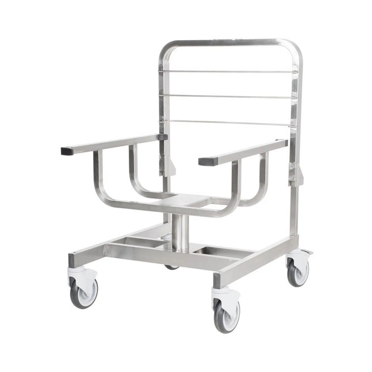 Robot Coupe 49066 Stainless Steel Trolley / Pan Cart holds (3) GN 1/1