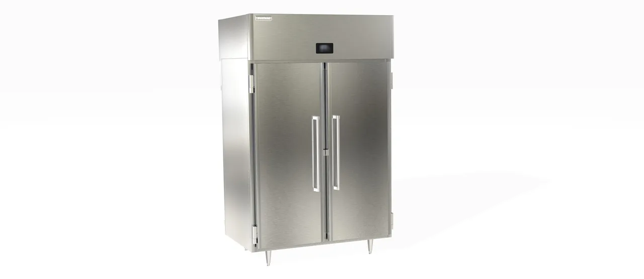 Delfield DSLHPT2-S 2-Section Heated Holding Cabinet, 4-Door Solid Doors, 48 cu ft Capacity, Stainless Steel
