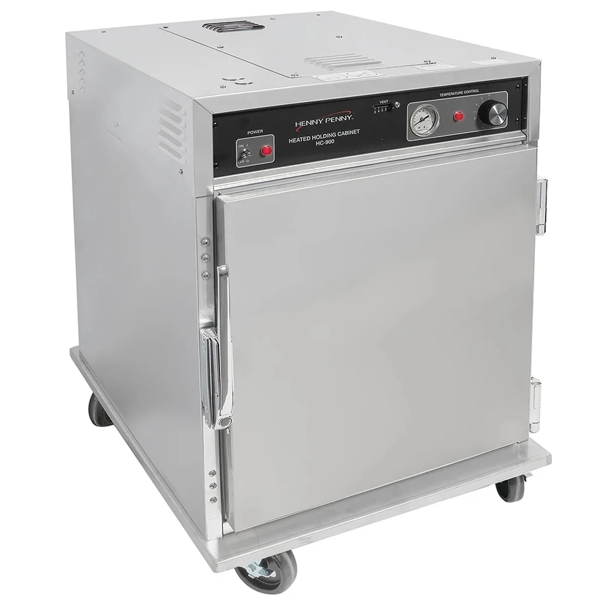 Henny Penny HHC903.17 Half-Size Heated Holding Cabinet, Stainless Steel Door, Mobile, 24"W x 30"H