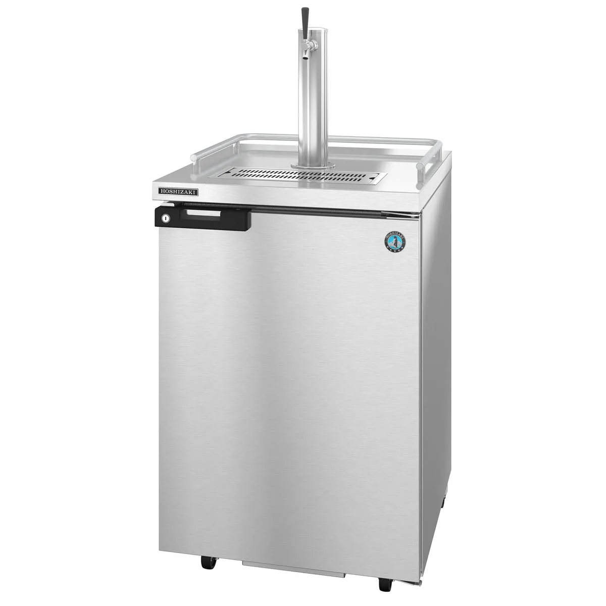 Hoshizaki DD24-S Stainless Steel Single Tap Kegerator Beer Dispenser, One 1/2 Keg Capacity