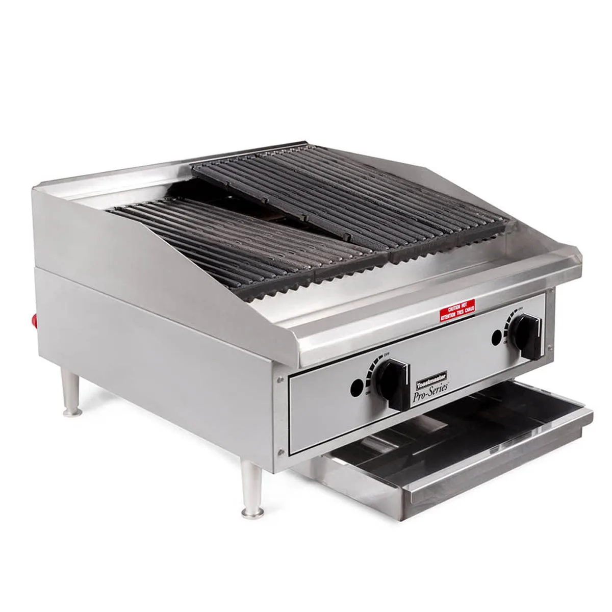 Toastmaster TMRC24 24" Countertop Gas Radiant Charbroiler w/ (2) Burners, 60.000 BTU
