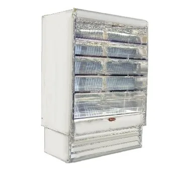 Howard-McCray R-OD35E-10L-LED 123'' Vertical Dairy Open Air Merchandiser in White, Remote
