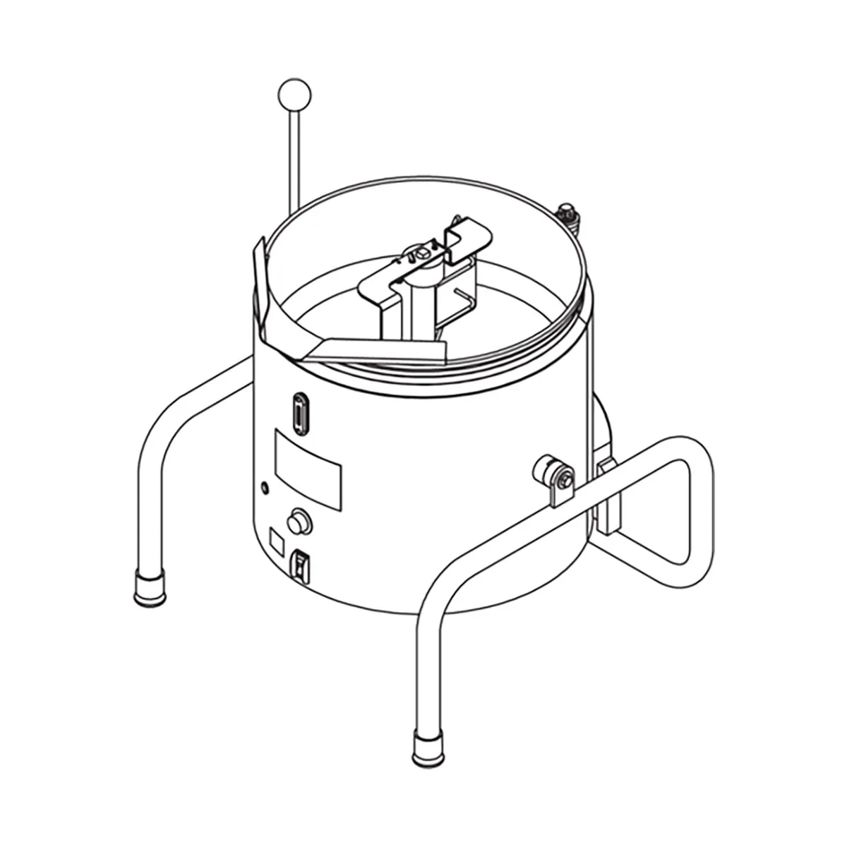 Groen GFK-20-110V 5 Gallon Countertop Tilting Electric Mixer Kettle, 110V