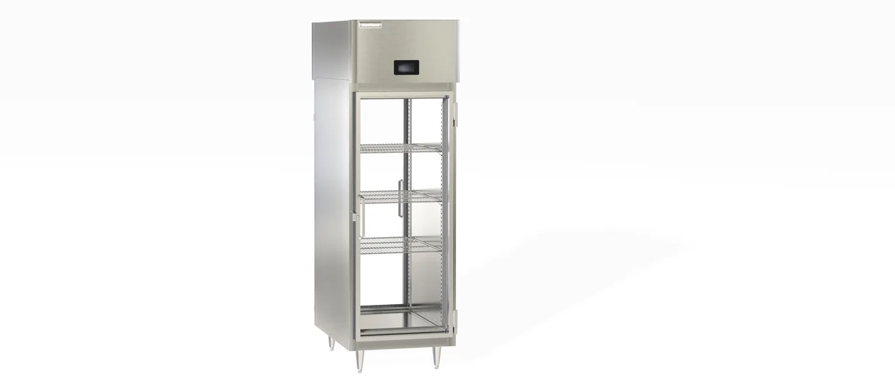 Delfield DSLHPT1-G 1-Section Heated Holding Cabinet, 23.7 cu ft, 2-Door Glass, Stainless Steel, 208-240V