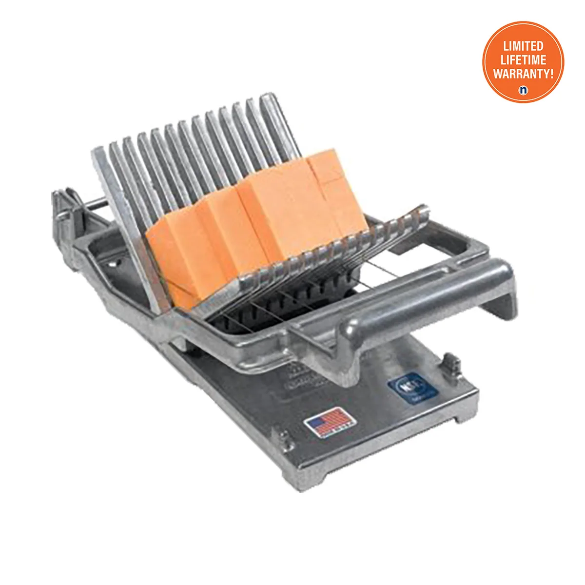 Nemco 55300A-2 Cheeser Cheese Cutter, 6" Wire, Handle, 3/4" & 3/8" Arms, Cubes, NSF