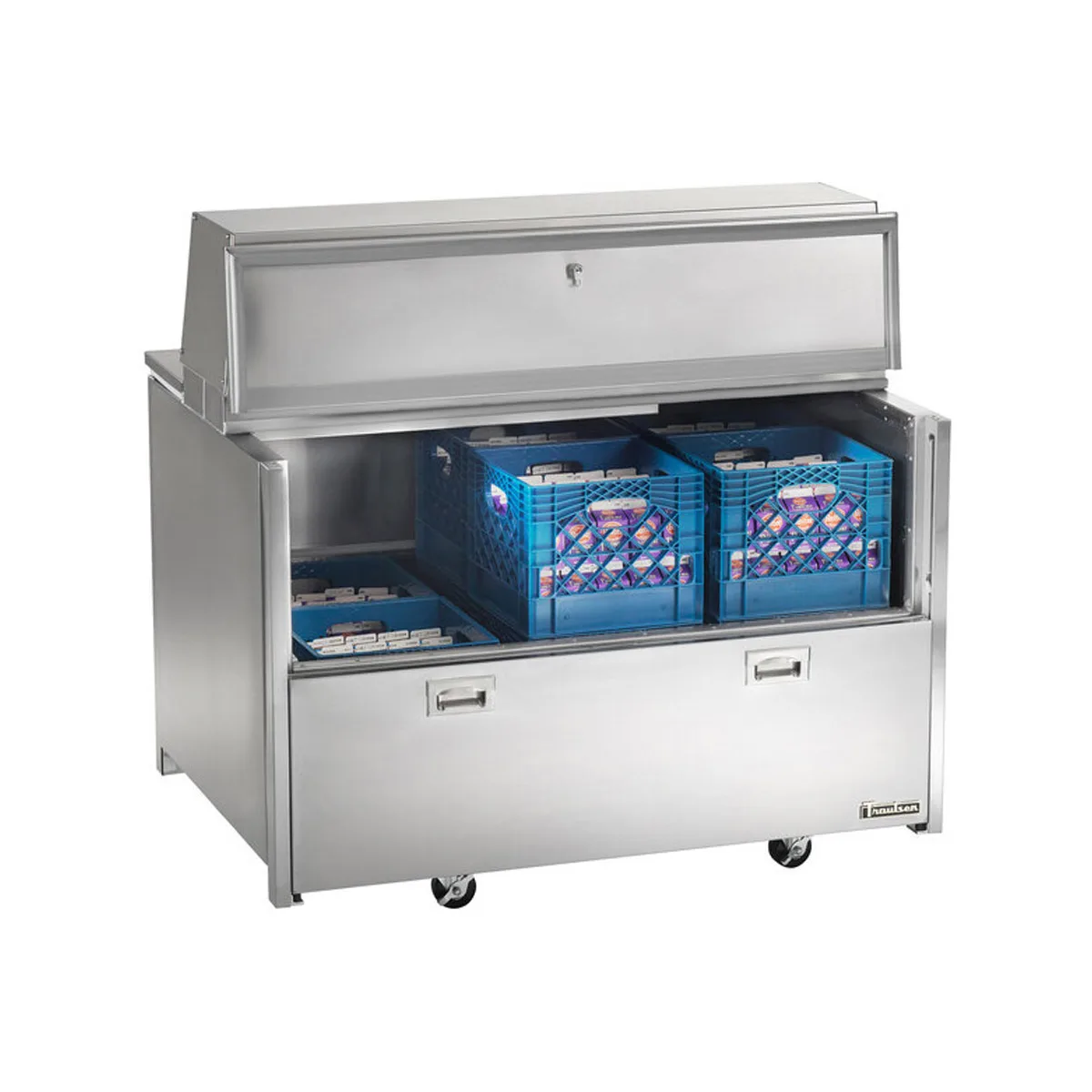 Traulsen RMC34S4 34" Single Sided Milk Cooler, Forced Air, 8 Crates Capacity