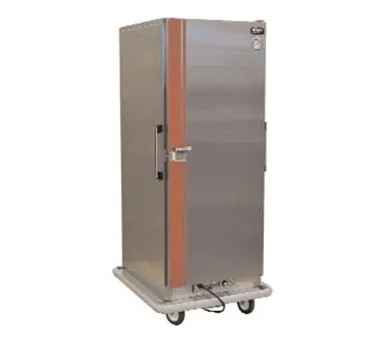 Carter-Hoffmann BB90 61"-66" 1-Door Solid Heated Banquet Cabinet Stainless 90 Plate Mobile Insulated