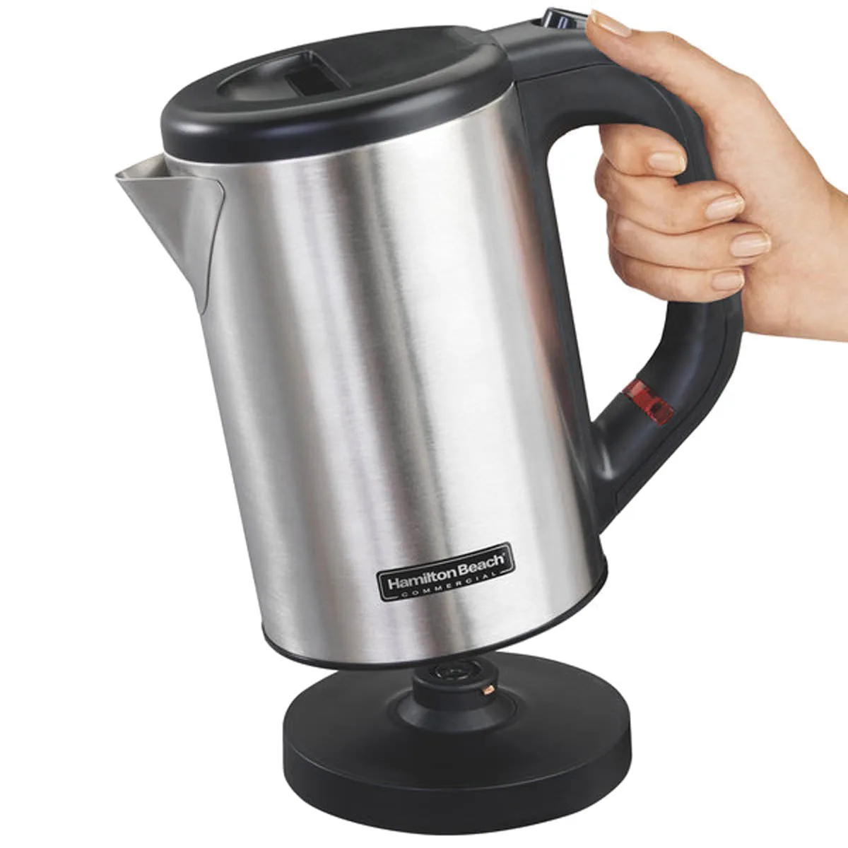 Hamilton Beach HKE050 Kettle, 1/2 Liter, Stainless Steel, Concealed Heating Element