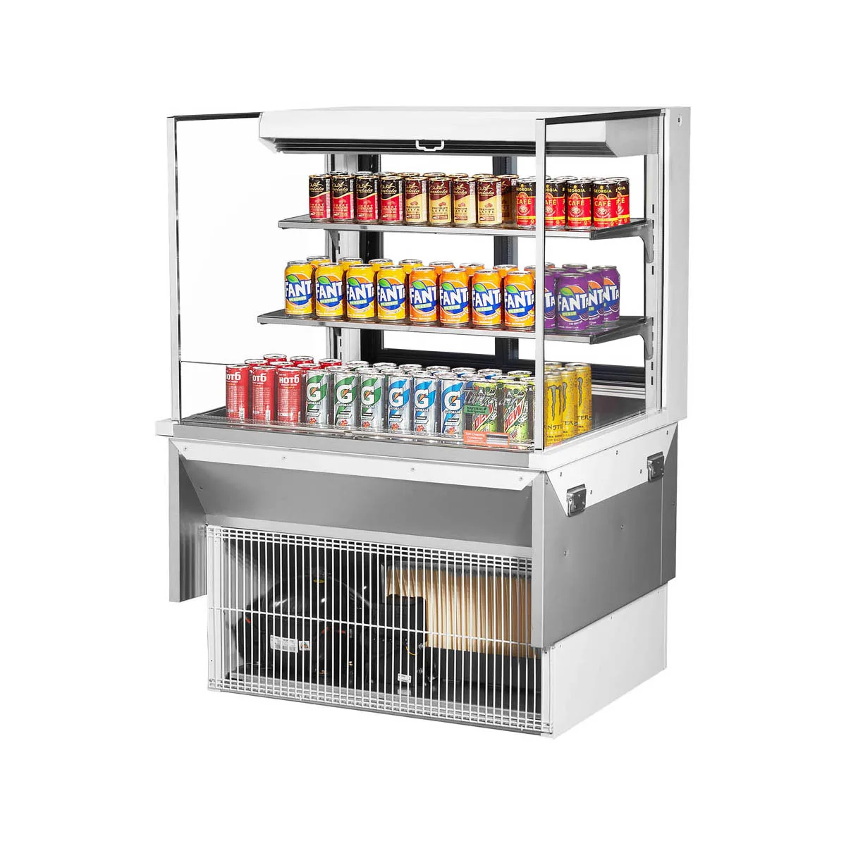 Turbo Air TOM-36L-UFD-W(B)-3SI-N 36" Drop In Open Refrigerated Deli Display Case