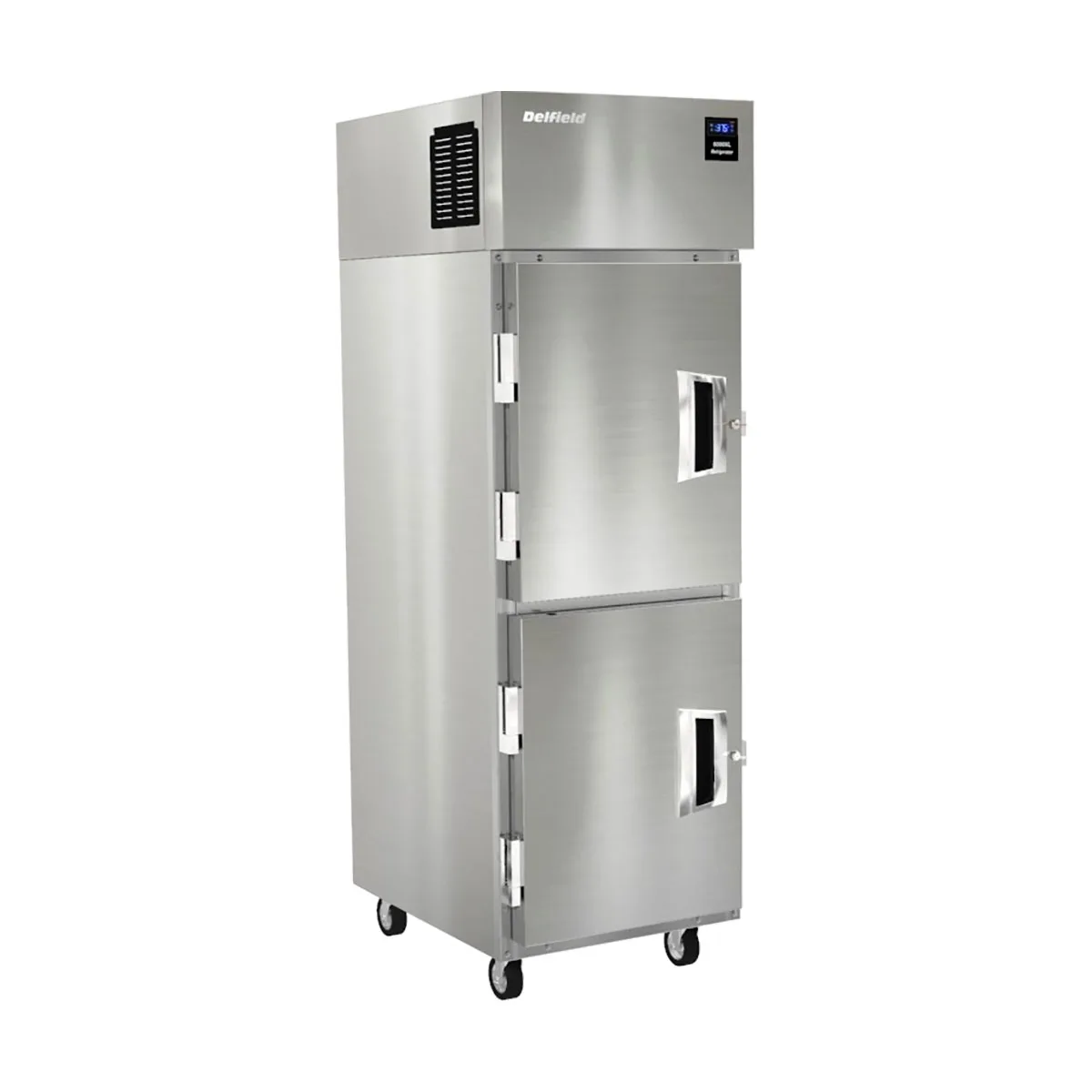Delfield 6025XL-SH One Section Reach-In Refrigerator w/ 2 Solid Half Doors, Top Mounted, 20 cu. ft.
