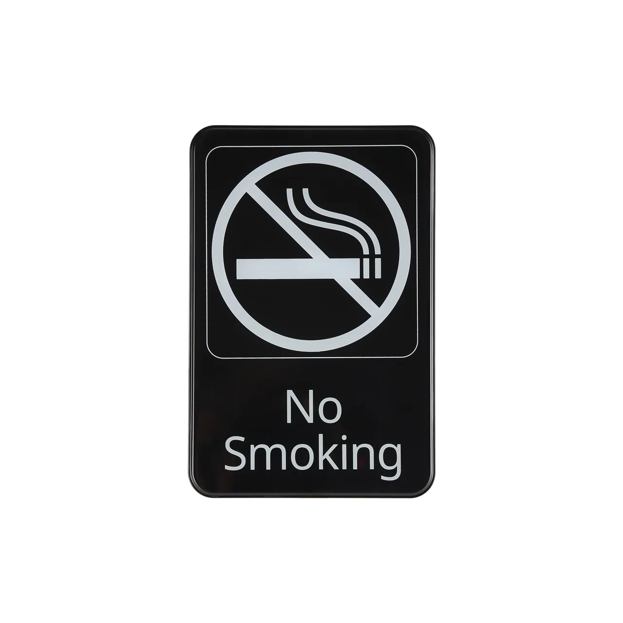 CAC China SCE9-NM01 Compliance Sign, 6" x 9", No Smoking, Heavy-Duty Plastic, White
