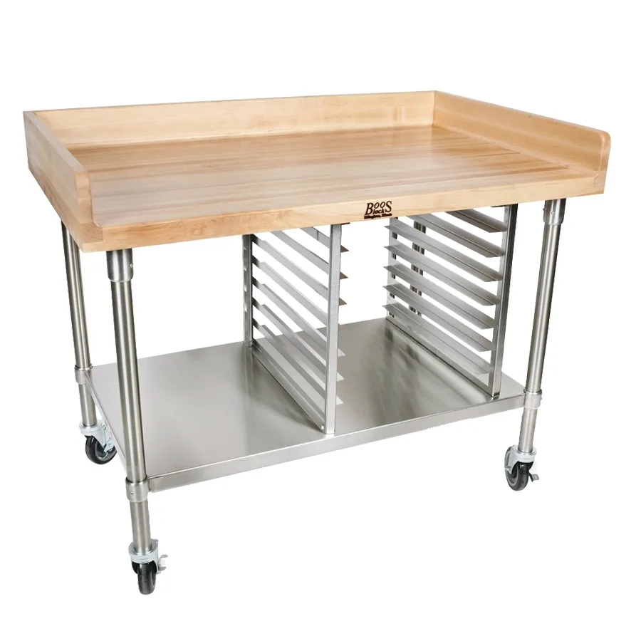 John Boos BAK01 Bakery Prep Table, 48"W X 30"D X 39"H Overall Size