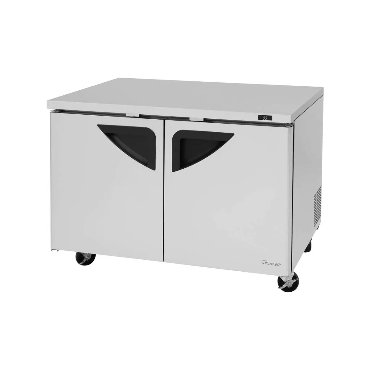 Turbo Air TUR-48SD-N 48" 2-Section Undercounter Refrigerator w/ 2 Doors, 12 cu. ft.