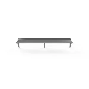 Atosa USA SWS1872/304 Wall Shelf, 18" D x 74" W x 12-3/4" H, 3 Brackets, 18 Gauge 430 Stainless Steel, NSF