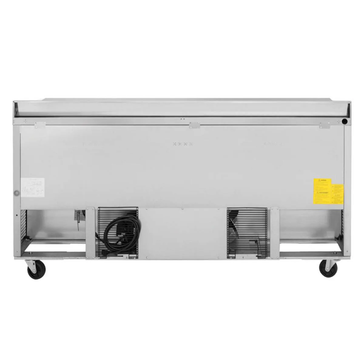 Turbo Air TWR-72SD-N 72" 3-Section Worktop Refrigerator w/ 3 Doors, 19 cu. ft.