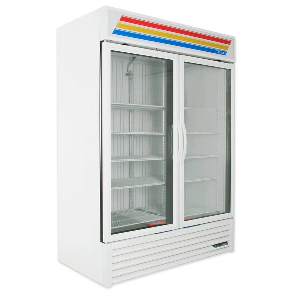 True GDM-49F-HC~TSL01 54" 2 Glass Swing Door Merchandiser Freezer in White
