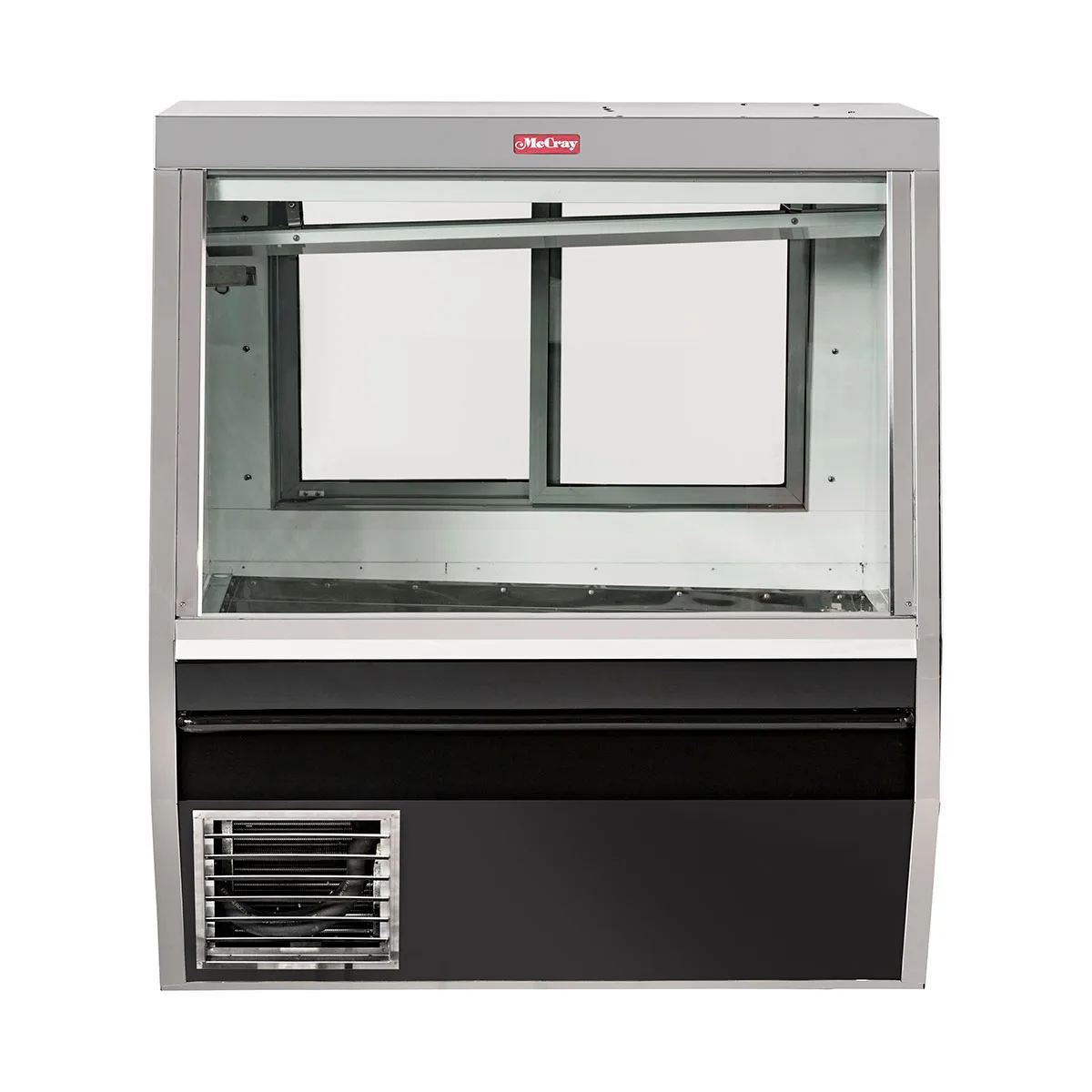 Howard-McCray SC-CFS34N-6-BE-LED 72" Flat Refrigerated Seafood Display Case, Black