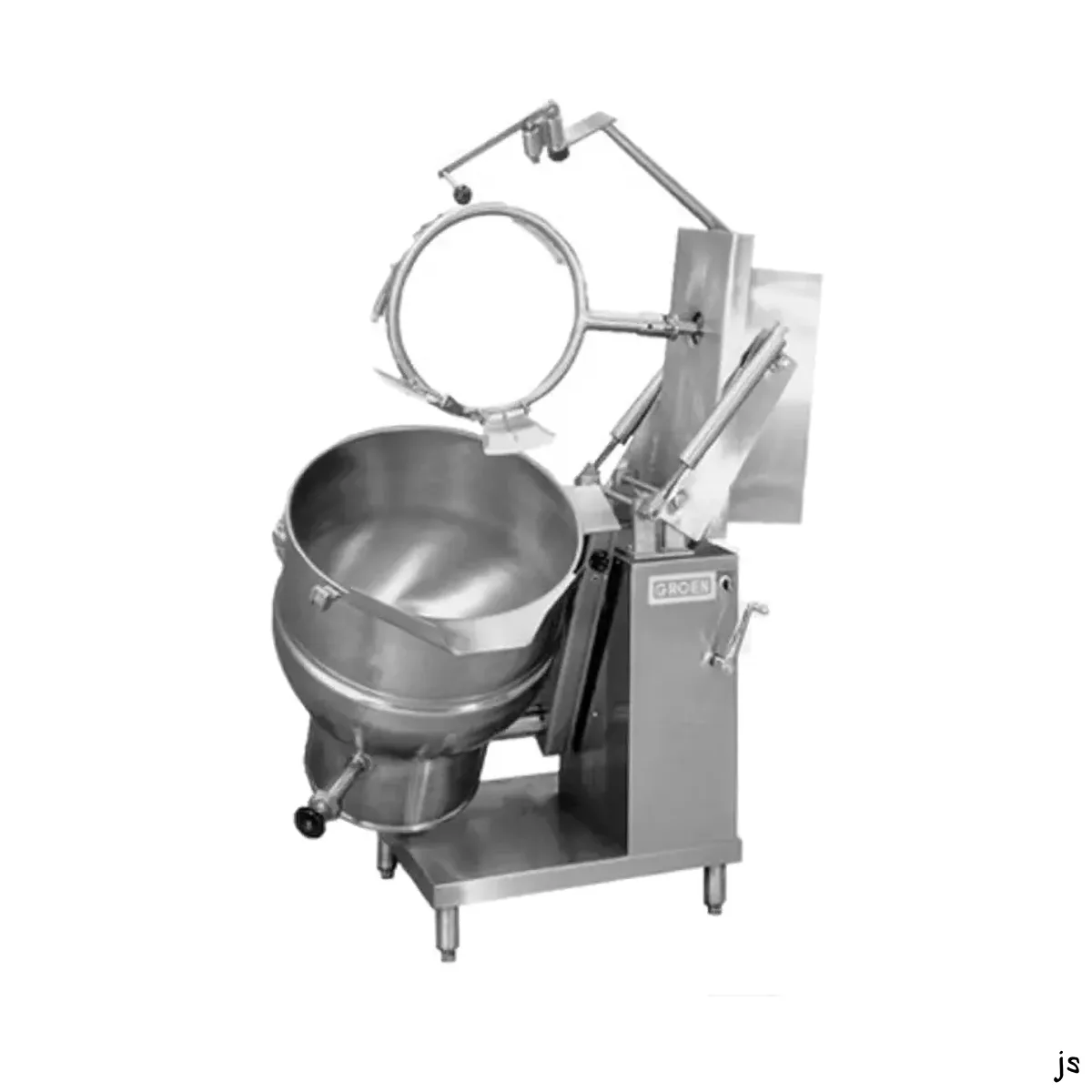 Groen DHT-60A,INA/2 60 Gallon Floor Tilting 2/3 Steam Jacketed Gas Kettle Mixer, 150.000 BTU