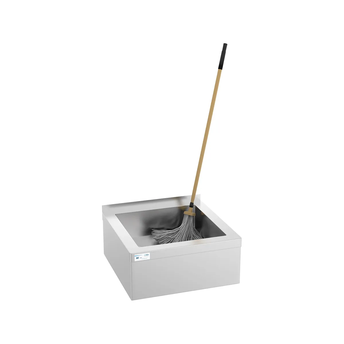 Koolmore MPS-2424133 Mop Sink, Floor Mounted, 24"W X 24"D X 13"H Overall Size