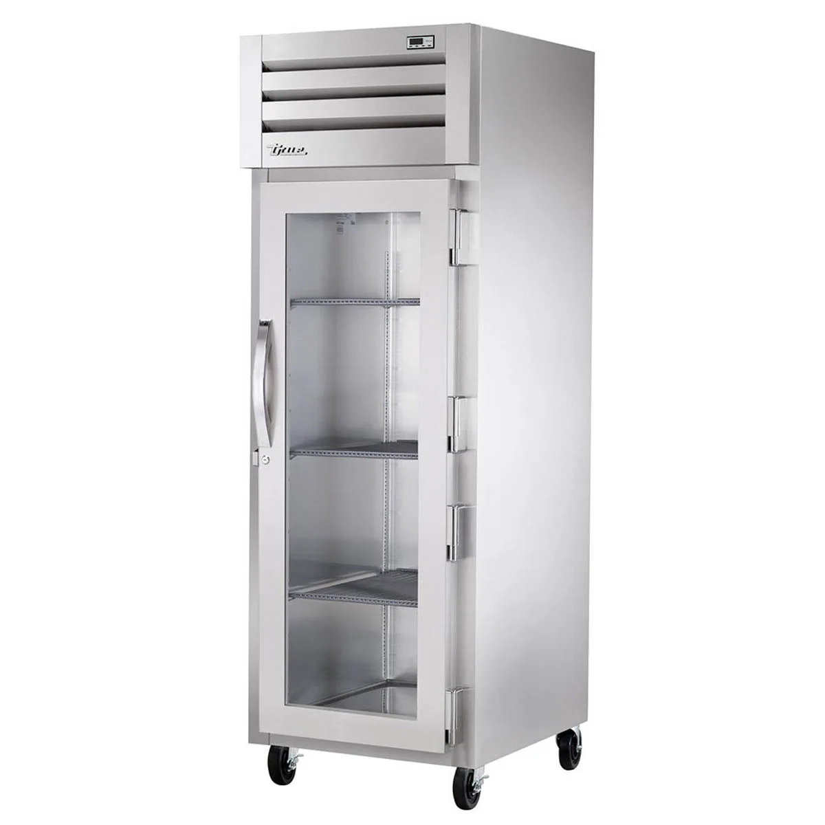True STR1F-1G-HC 27.50" 1-Section Glass Door Reach-In Freezer, Top Mounted, 31 cu. ft., Stainless Steel