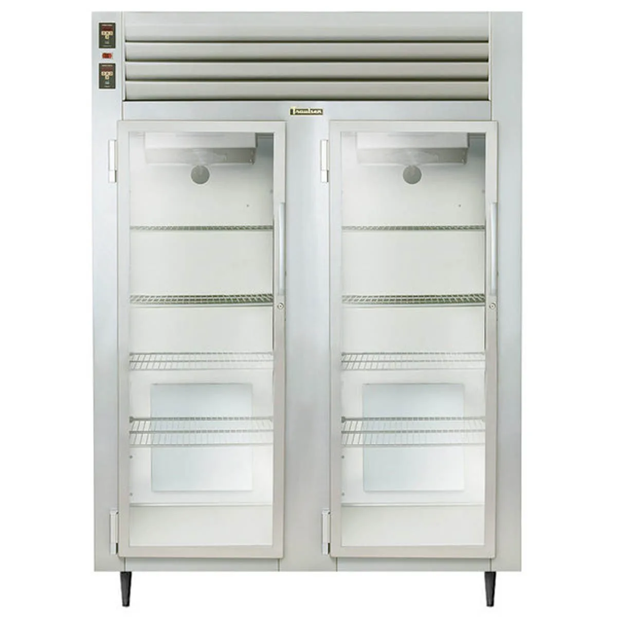 Traulsen AHT232D-FHG 48" 2-Section Reach-In Refrigerator w/ 2 Glass Doors, Remote, 42.5 cu. ft.