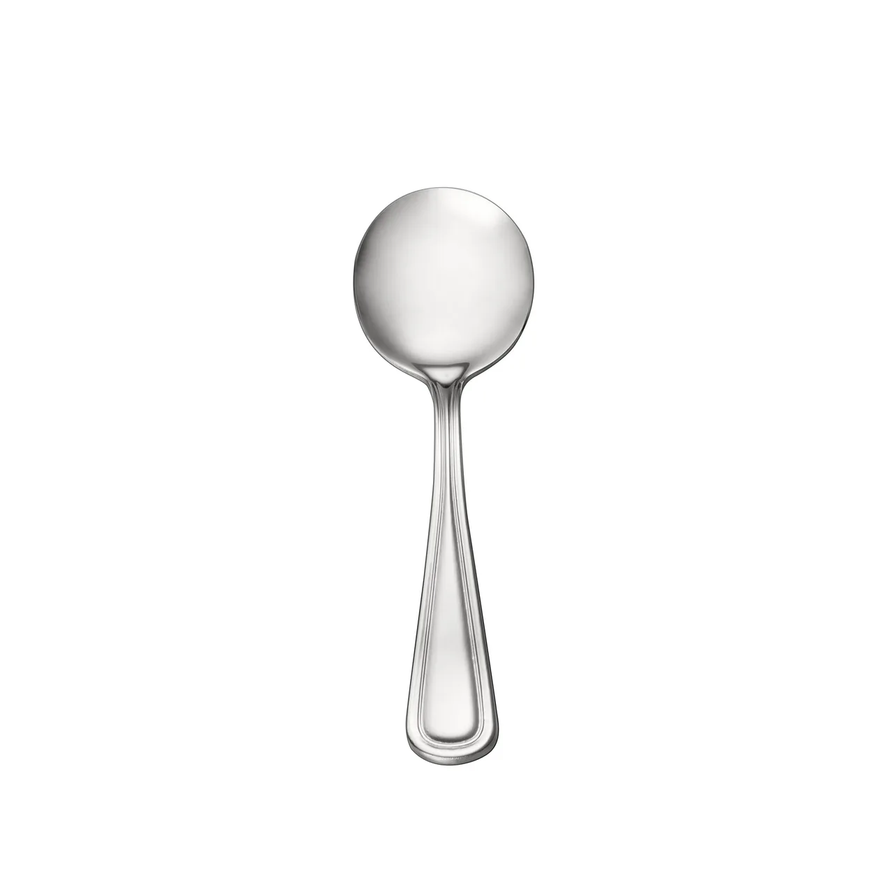 CAC China 3002-04 Bouillon Spoon, 6-3/8" Length, Heavy Weight, 18/0 Stainless Steel - 1 Dozen