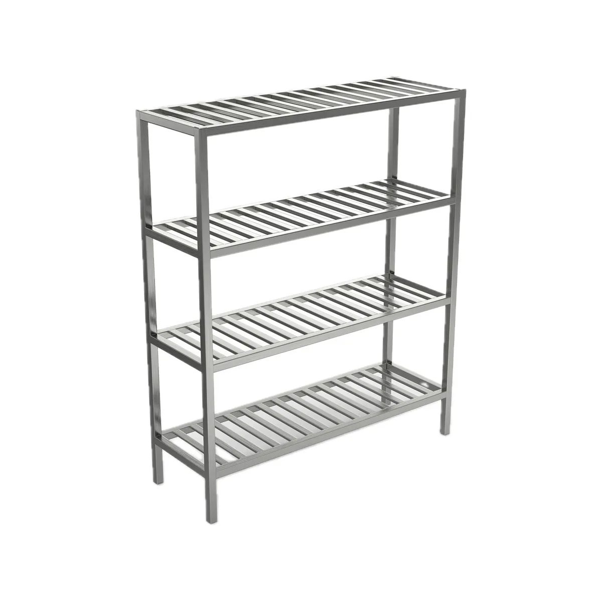 Winholt ALSTB-72-424-CM Aluminum 4 Shelf T-Bar Cooler & Backroom Shelving - 24" x 72" x 72"