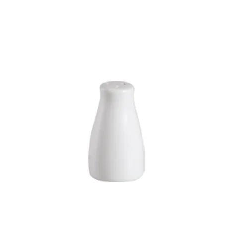 CAC China 101-PS - Porcelain Pepper Shaker, 1"3/8" L x 1"3/4" W x 3"1/2" H, Bone White Safe 1 Dozen