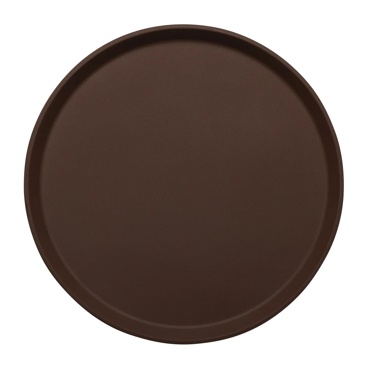 Cambro 1400TL138 - Treadlite™ 14" Round Non‑Skid Serving Tray, Tan Fiberglass, NSF, Stacking Lugs, Dishwasher Safe