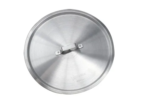 Omcan USA 43364 Aluminum Round Flat Cover For 24‑Qt Brazier Pan, 24 Qt, Durable Metal Lid