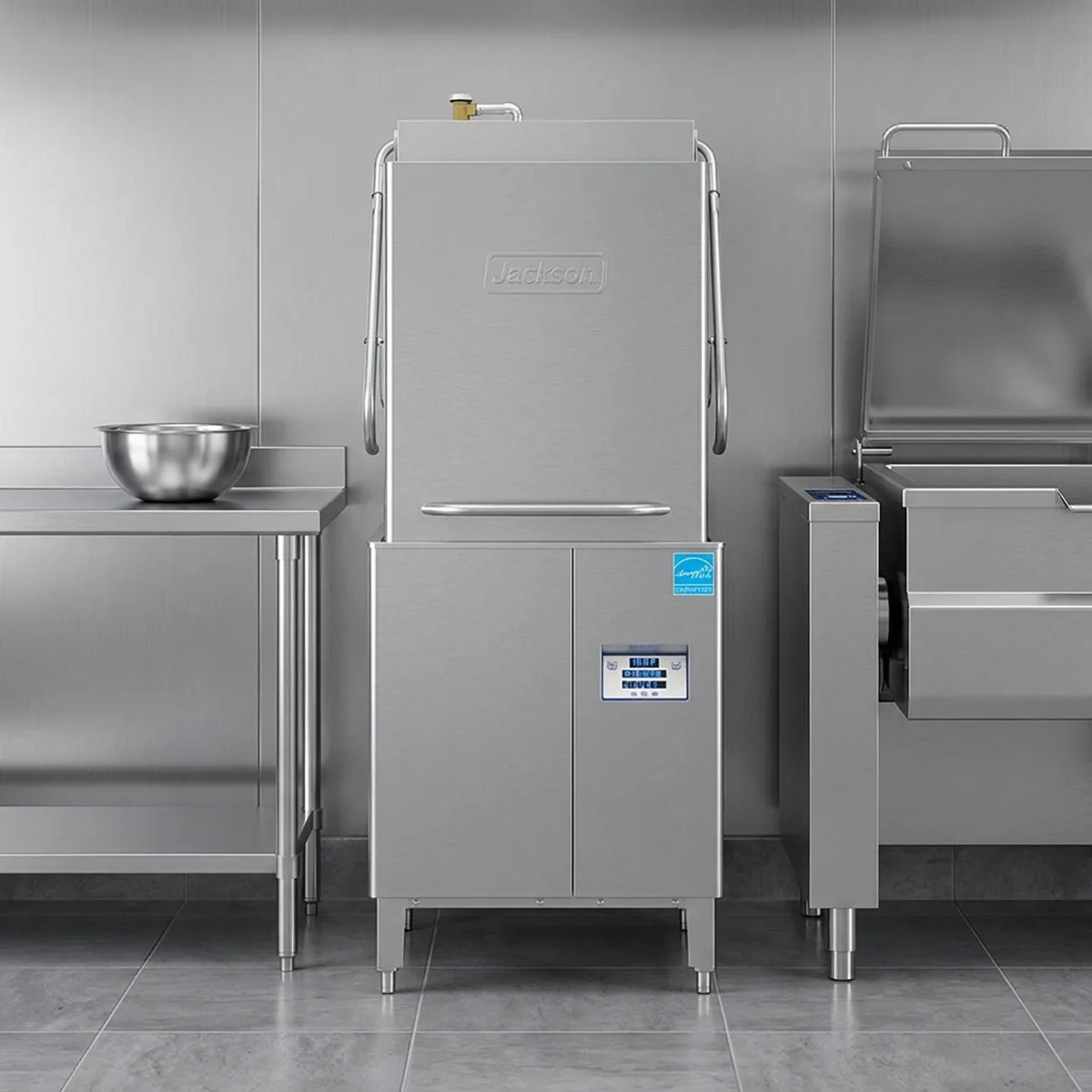 Jackson WWS DYNASTAR HH-E W/O 30" High Temp Door Type Dishwasher without Booster, 57 RPH