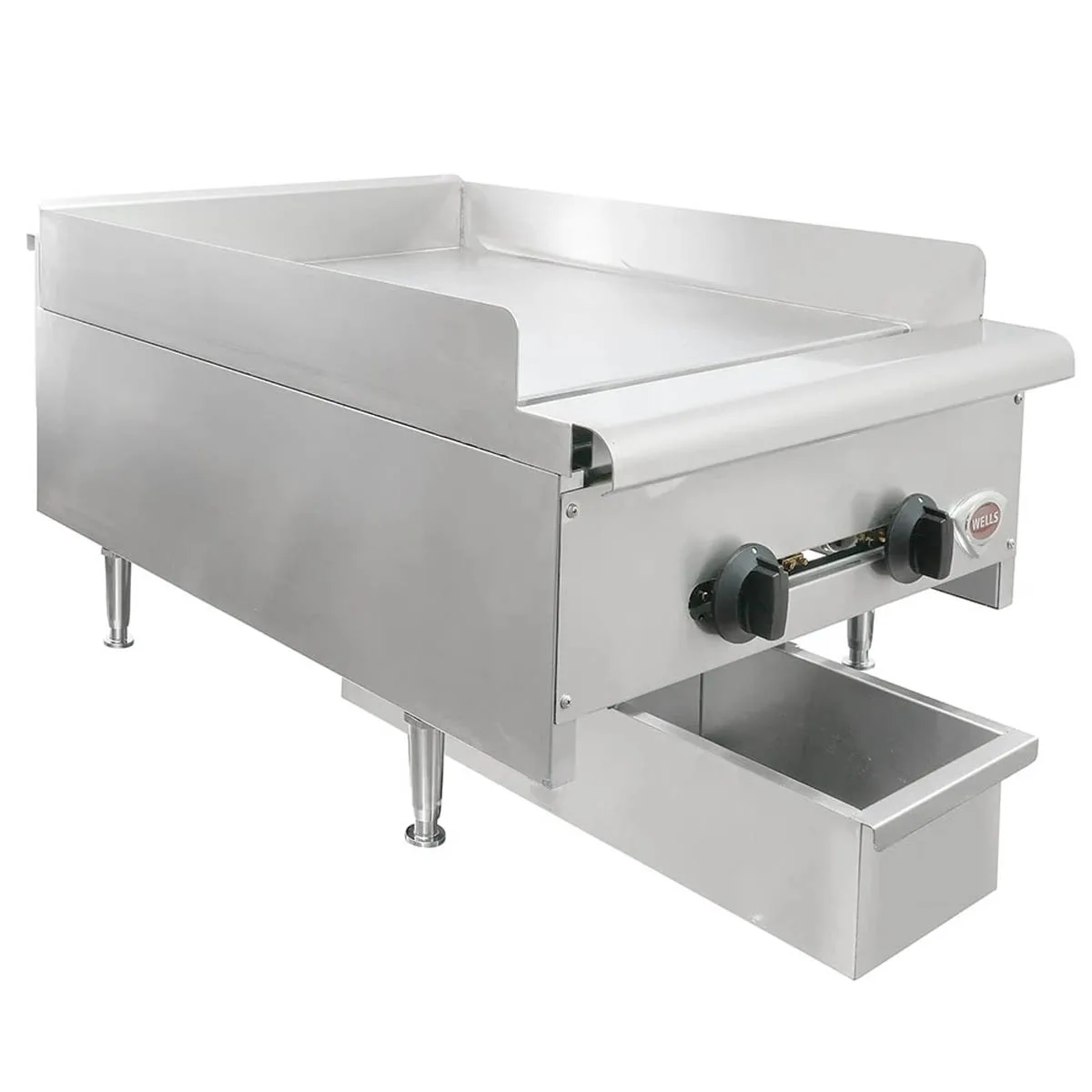 Wells HDG-2430G 24" Countertop Manual Gas Griddle, 3/4" Steel Plate, 60.000 BTU