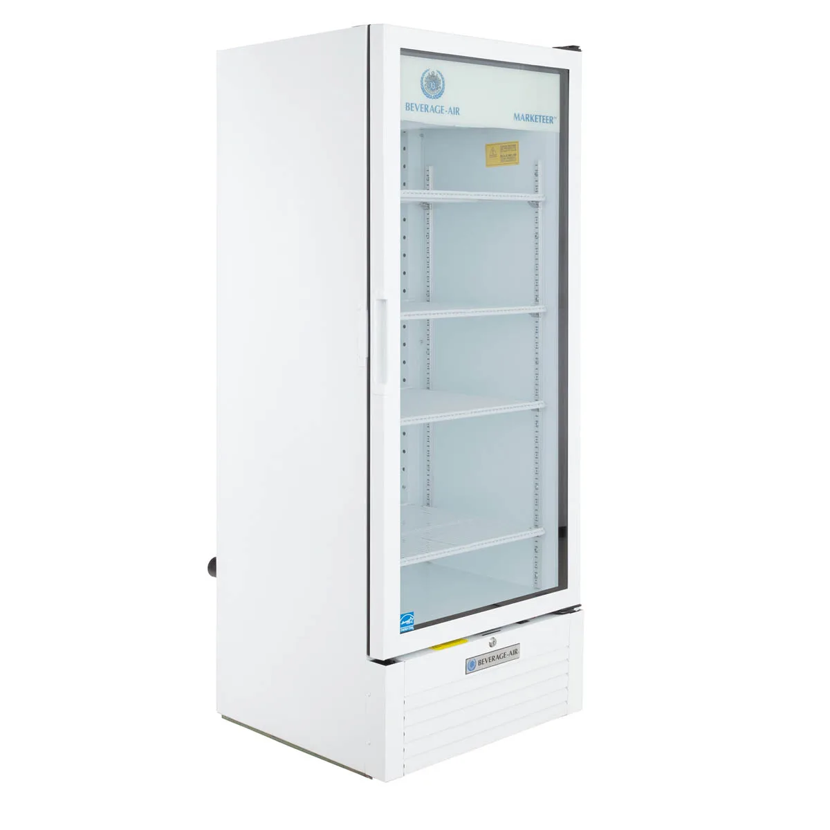 Beverage Air MT12-1W 24" 1-Section Marketeer Glass Door Merchandiser in White, 11.5 cu. ft.