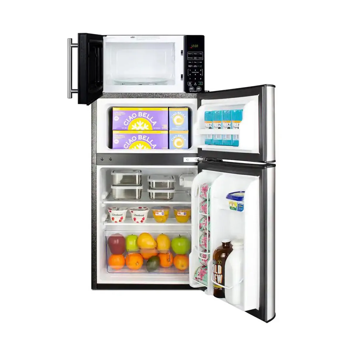 Summit MRF34BSSA 19" Breast Milk Refrigerator & Freezer w/ Microwave, Black, 2.4 cu. ft.
